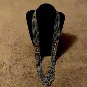 Long beaded necklace